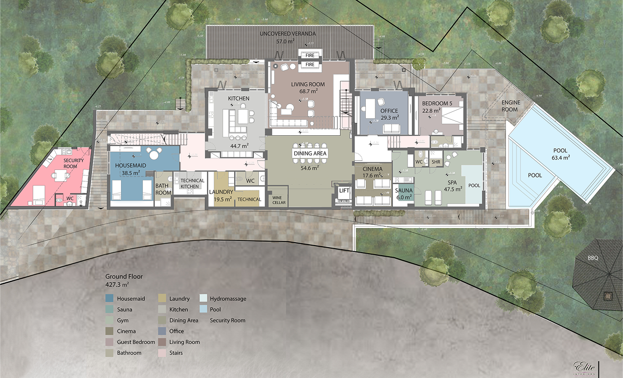 le Grand Chalet de Moniatis layout 2