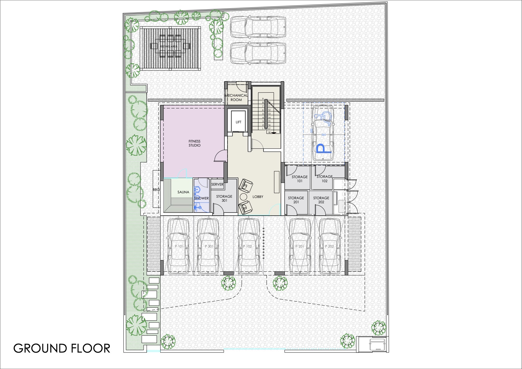 Boutique residence "WINGS" layout 1