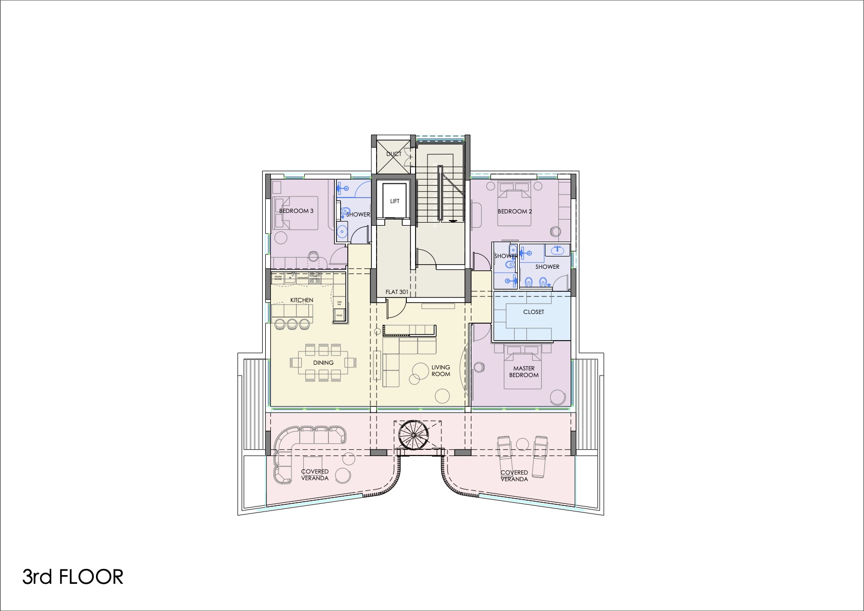 Boutique residence "WINGS" layout 3