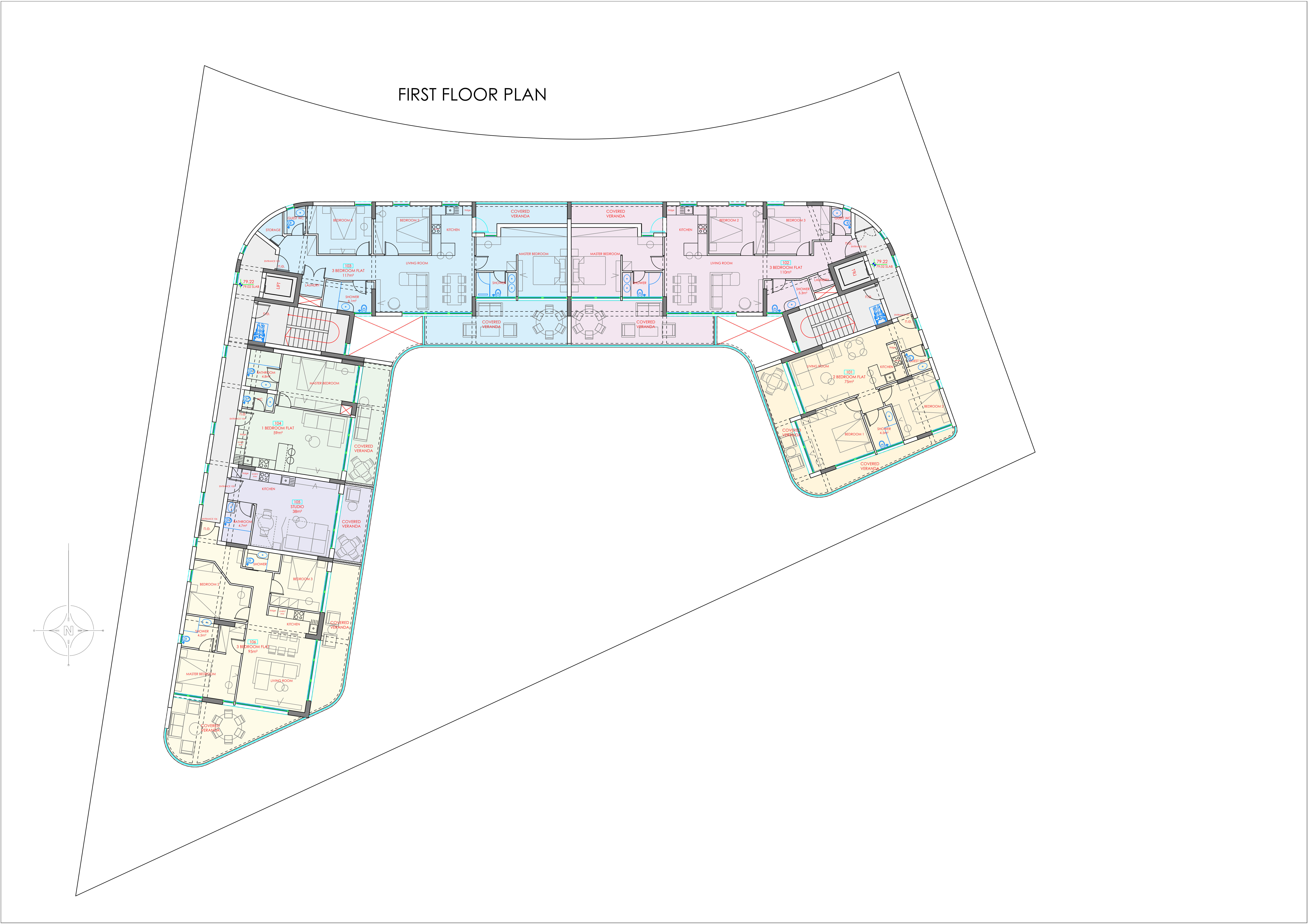 Waves Residence layout 2