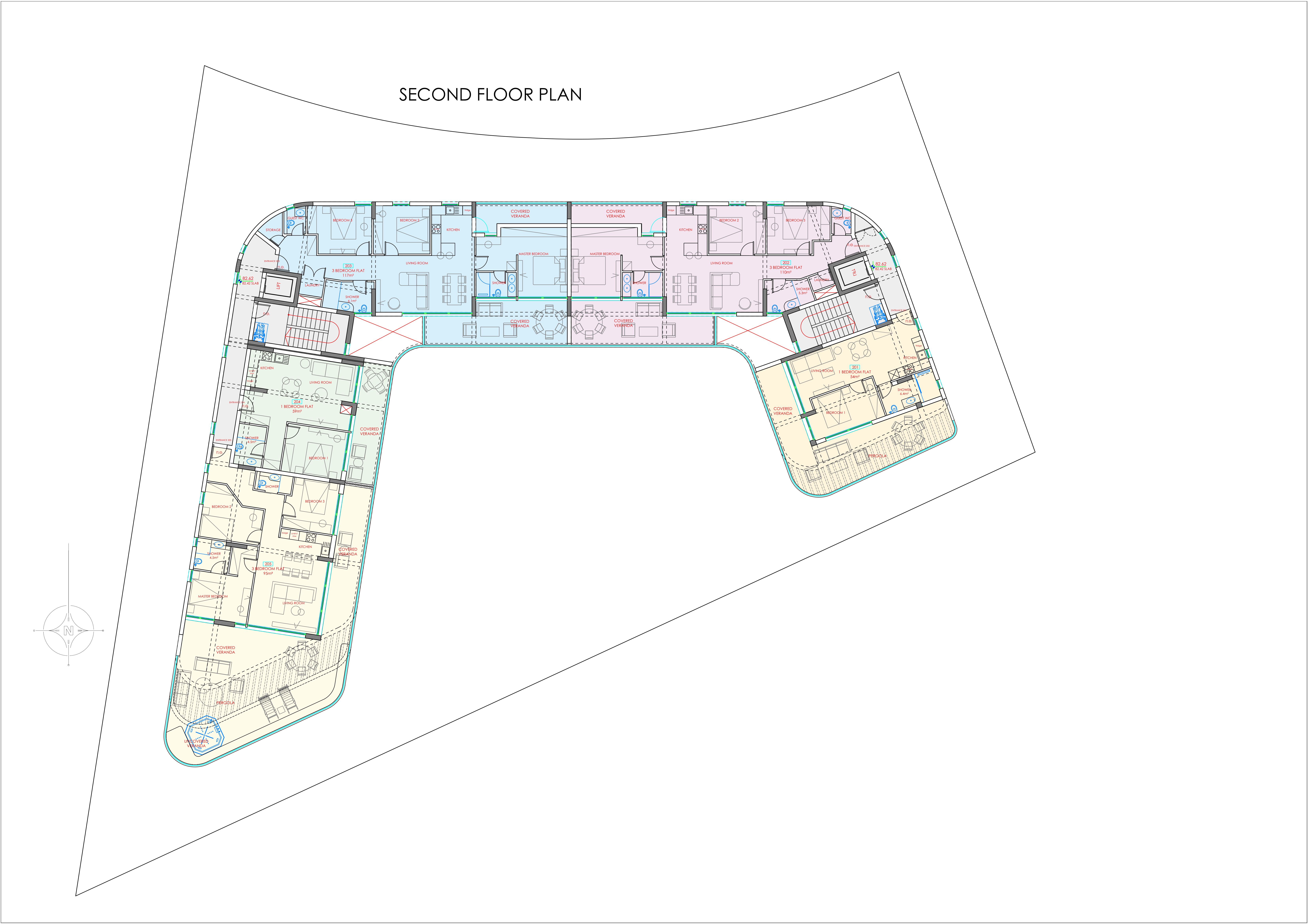 Waves Residence layout 3